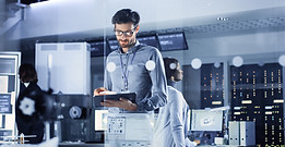Team Working in the System Room